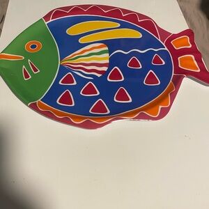 Colorful Fish-Shaped Food Platter